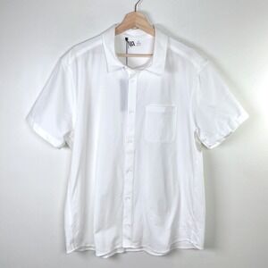 VRST Refined Knit Button Down Moisture‎ Wicking Stretch Shirt XL